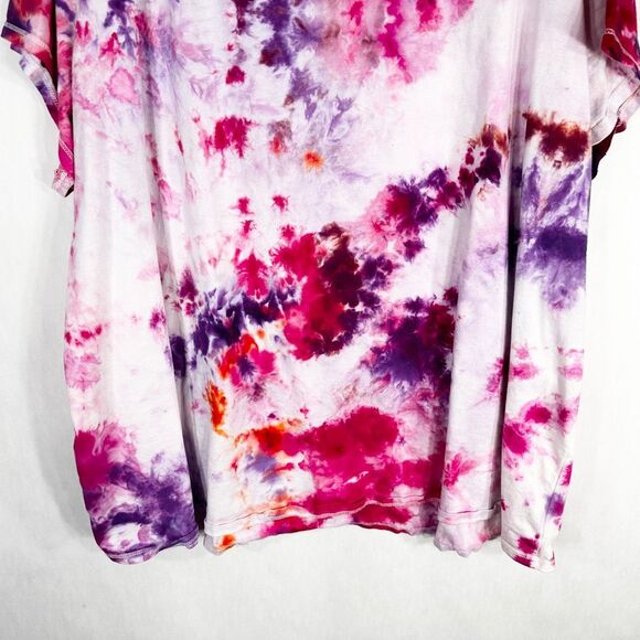 Avenue Plus Size 30W 32W Top Beauty Queen Tie Dye Pink Purple Sequins Beaded 783 - Picture 8 of 10